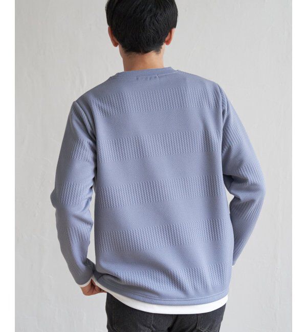 ikka「フクレジャガードクルーネックレイヤード」|Tシャツ・カットソー|