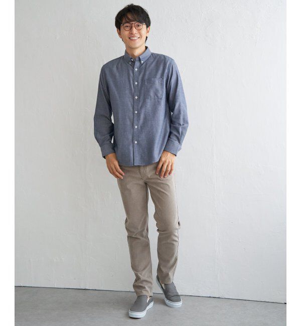 ikka「イージーケアフランネルムジシャツ」|シャツ・ブラウス|