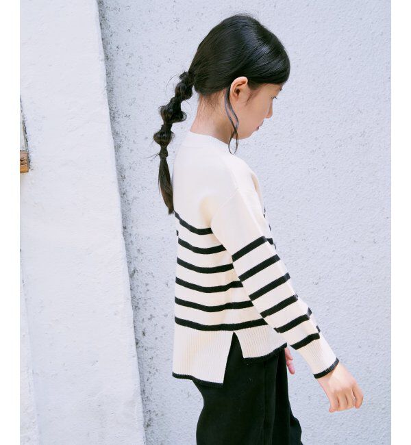 ikka kids「【親子おそろい】クリーミーボーダーニット（120~160cm）」|その他|