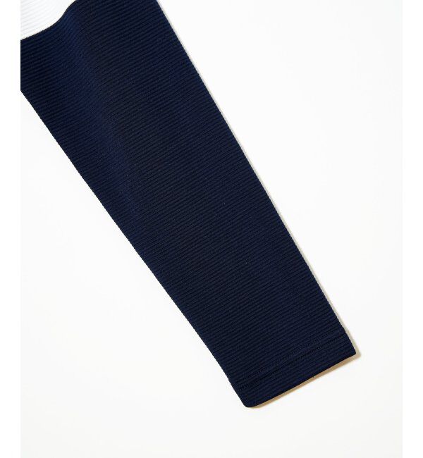 ikka「【雑誌MonoMax4月号掲載】リップルパネルボーダーロンＴ」|Tシャツ・カットソー|