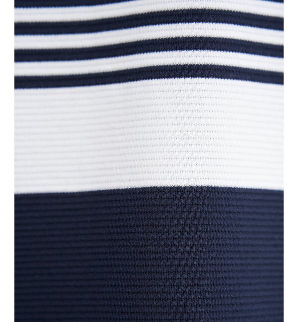 ikka「【雑誌MonoMax4月号掲載】リップルパネルボーダーロンＴ」|Tシャツ・カットソー|