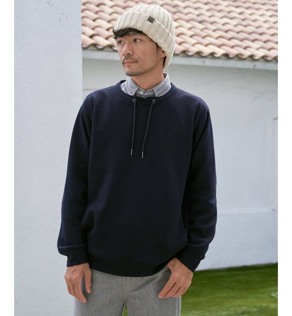 ikka「GOKU楽鹿の子ダンボールルーイプルオーバー」|パーカー|