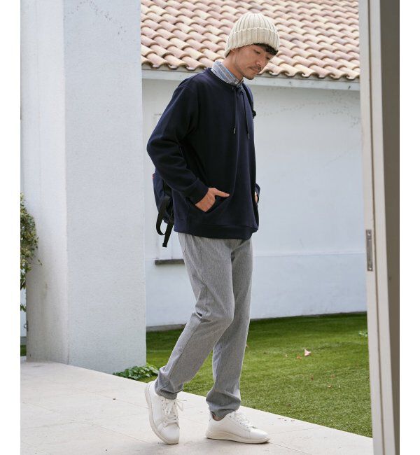 ikka「GOKU楽鹿の子ダンボールルーイプルオーバー」|パーカー|