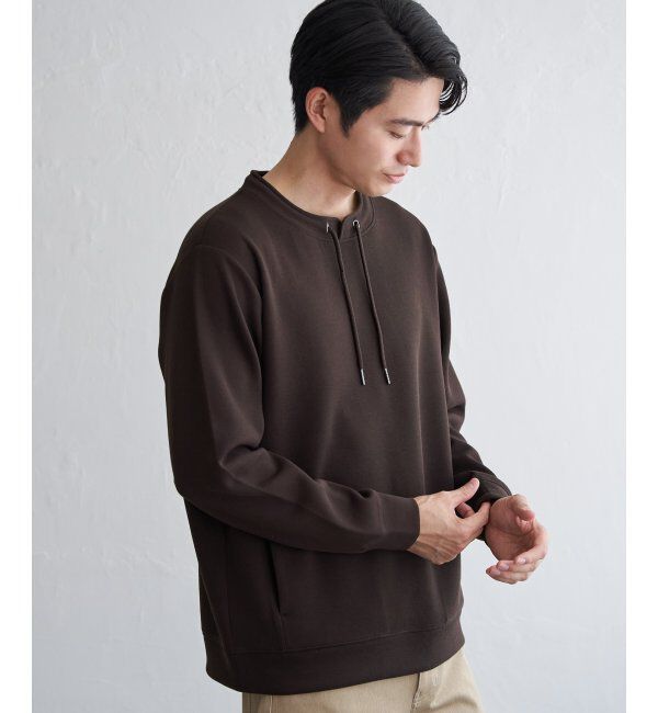 ikka「GOKU楽鹿の子ダンボールルーイプルオーバー」|パーカー|ブラウン