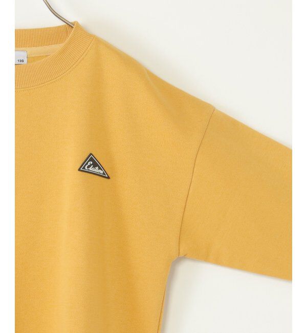 ikka kids「裏起毛レイヤードワッペントレーナー（120~160cm）」|Tシャツ・カットソー|