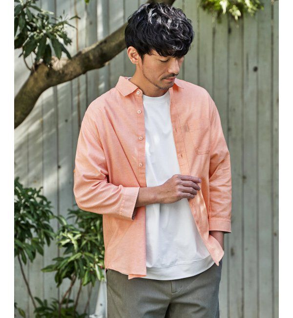 ikka「フレンチリネンMIX袖2WAYシャツ」|シャツ・ブラウス|