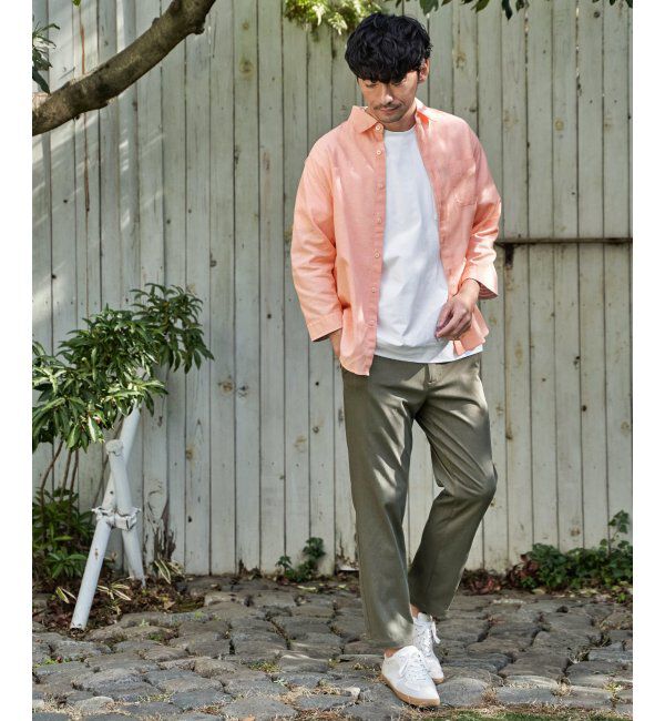 ikka「フレンチリネンMIX袖2WAYシャツ」|シャツ・ブラウス|