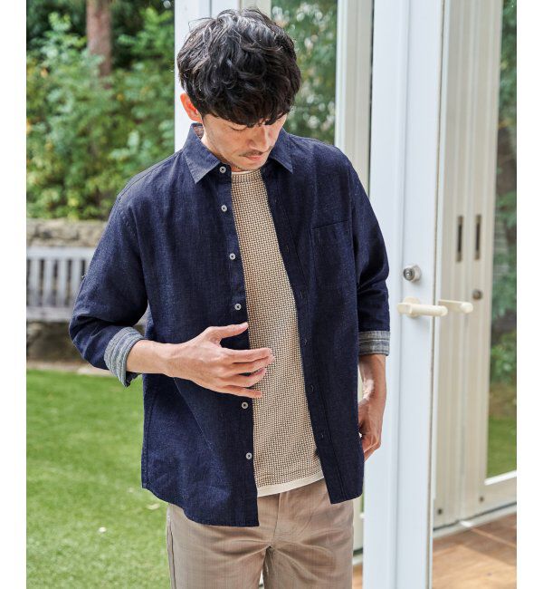 ikka「フレンチリネンMIX袖2WAYシャツ」|シャツ・ブラウス|