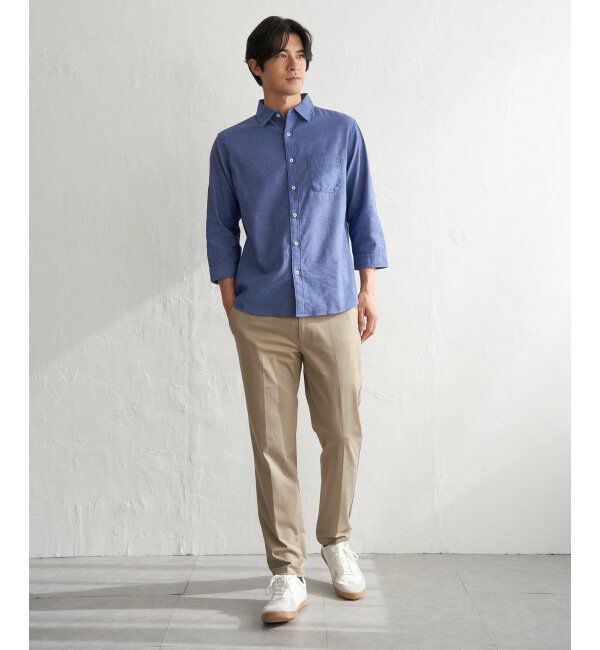 ikka「フレンチリネンMIX袖2WAYシャツ」|シャツ・ブラウス|