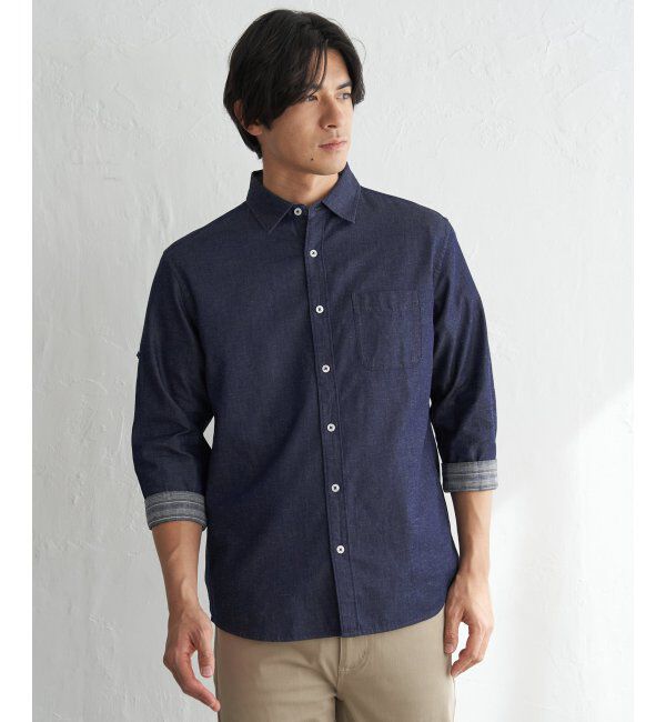 ikka「フレンチリネンMIX袖2WAYシャツ」|シャツ・ブラウス|