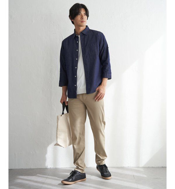 ikka「フレンチリネンMIX袖2WAYシャツ」|シャツ・ブラウス|