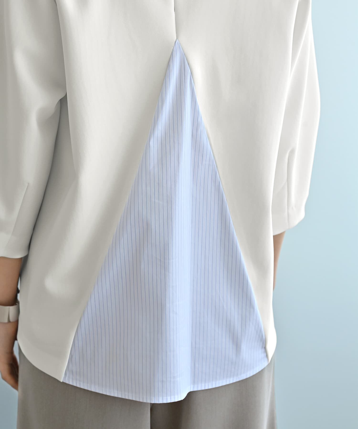 STYLE DELI「【Kana Oyama&times;BLK001】バックシャツ生地トップス／DELI size」|Tシャツ・カットソー|