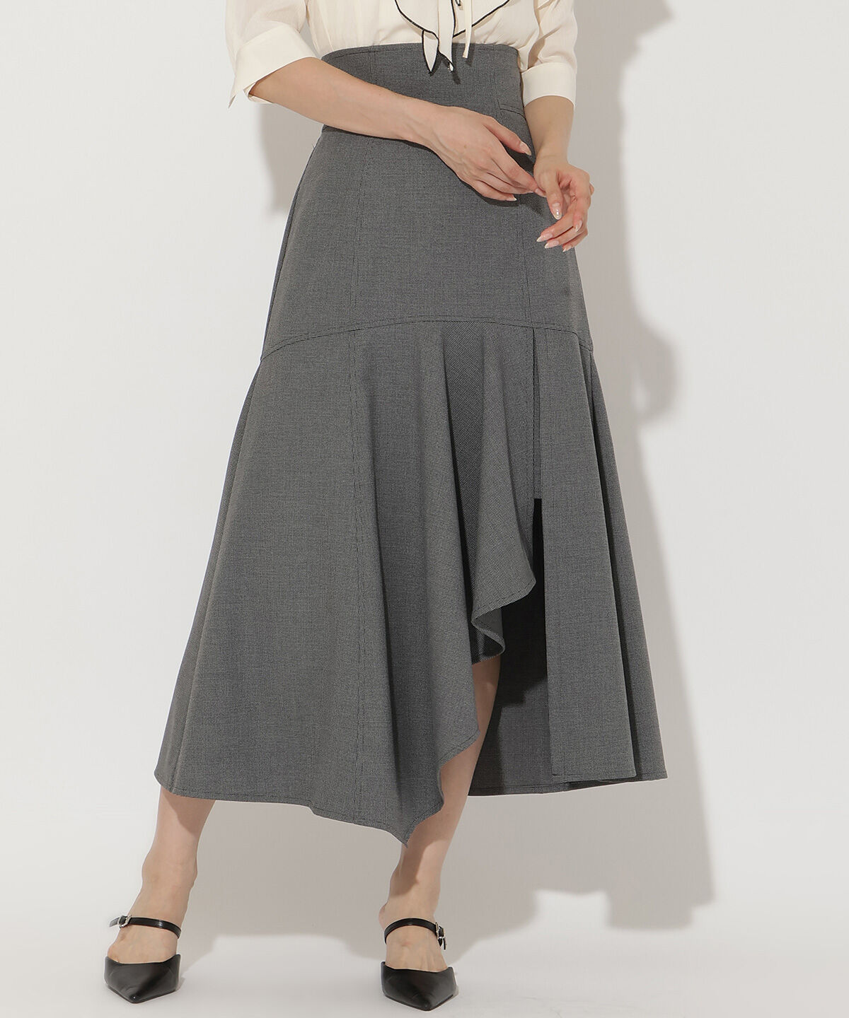 アンドクチュール「インナーミニマーメイドスカート」|フレア|