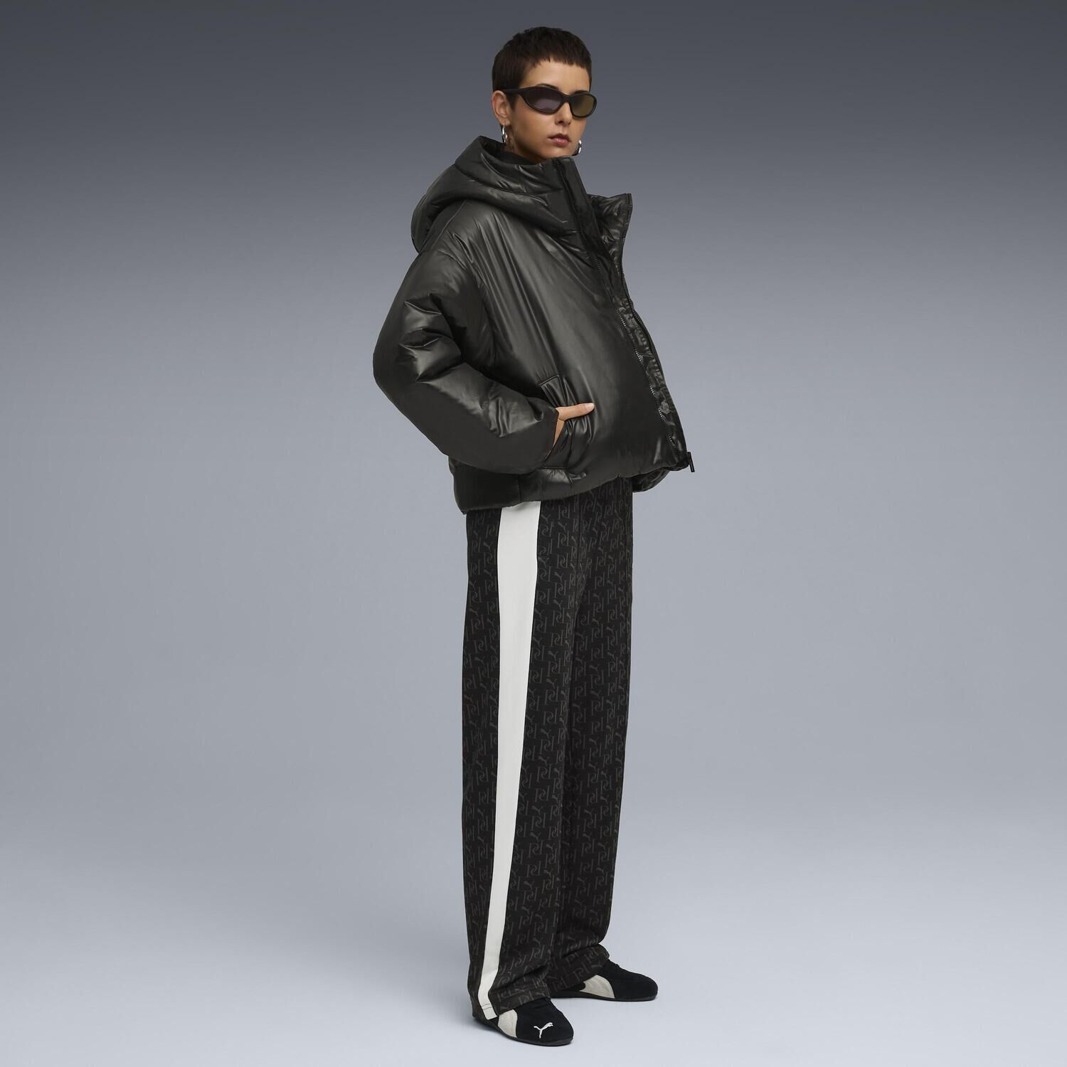 PUMA「【PUMA ｳｪｱ】W T7 AOP STRAIGHT TRACK PANTS」|チノ|