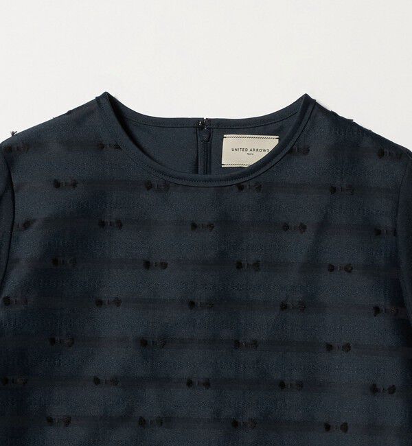UNITED ARROWS「リボン カットジャガード ブラウス」|シャツ・ブラウス|