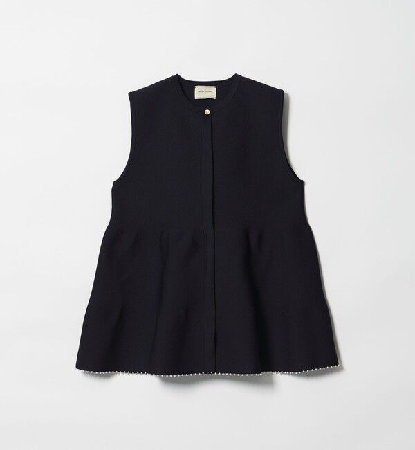 UNITED ARROWS「ペプラム ニットベスト」|ベスト・ジレ|