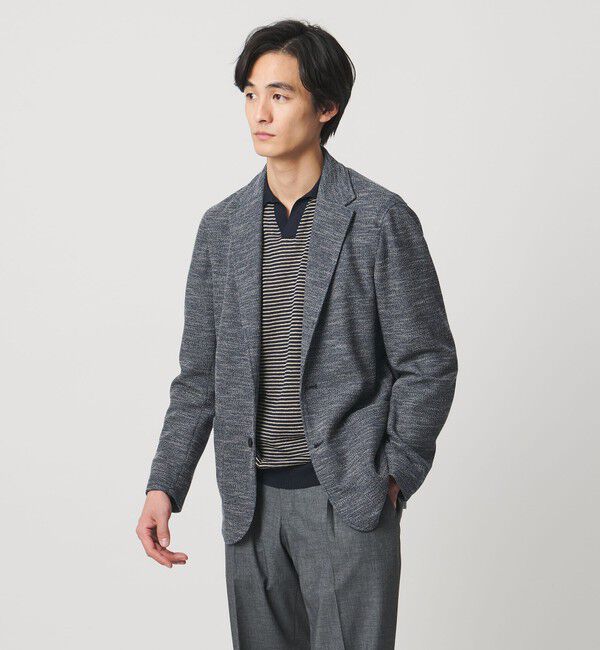 UNITED ARROWS「ファンシー シングル 2ボタン テーラードジャケット T-MODEL」|テーラードジャケット|NAVY