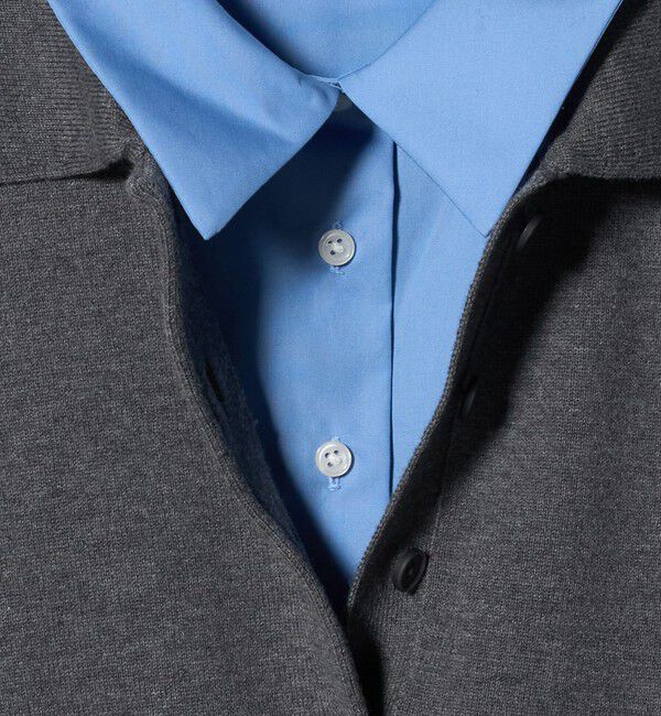 UNITED ARROWS「4WAY シャツコンビ ポロニット ‐ウォッシャブル‐」|ニット・セーター|