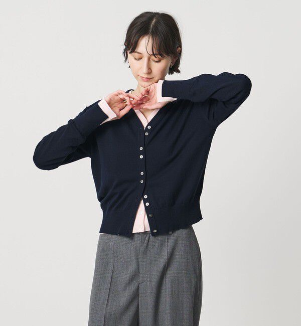 UNITED ARROWS「Vネック カーディガン」|カーディガン|