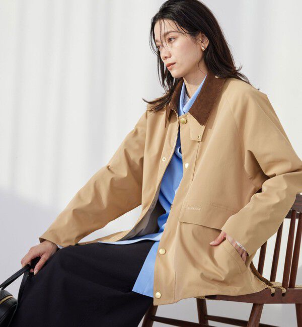 UNITED ARROWS green label relaxing「【別注】＜Barbour＞BORROWDALE ショート ブルゾン」|ブルゾン・スタジャン|BEIGE