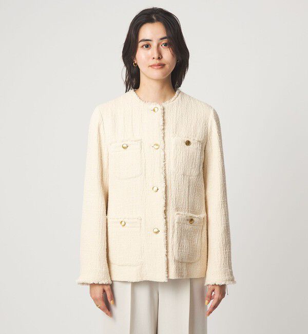 UNITED ARROWS green label relaxing「［size SHORTあり］Bisentino ノーカラー ジャケット」|ノーカラージャケット|