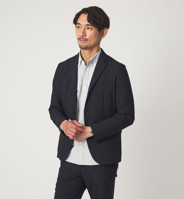 UNITED ARROWS green label relaxing「【WEB限定】JUST fit ドライポリエステル ナロー セットアップ -吸水速乾-」|テーラードジャケット|
