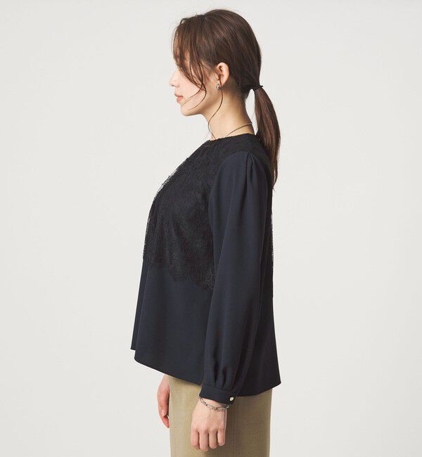 UNITED ARROWS green label relaxing「カサネ レース ブラウス」|シャツ・ブラウス|