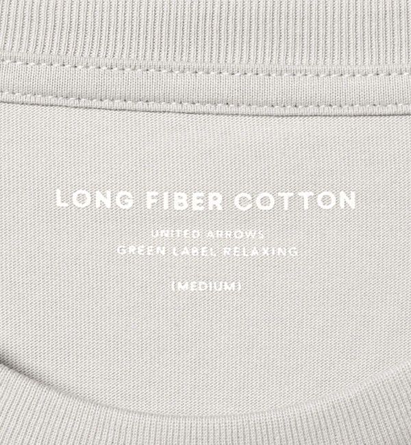 UNITED ARROWS green label relaxing「LONG FIBER COTTON クリア クルーネック 長袖 Tシャツ」|Tシャツ・カットソー|