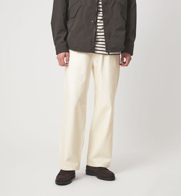 UNITED ARROWS green label relaxing「ウォッシュド ワイド デニムパンツ」|デニム|