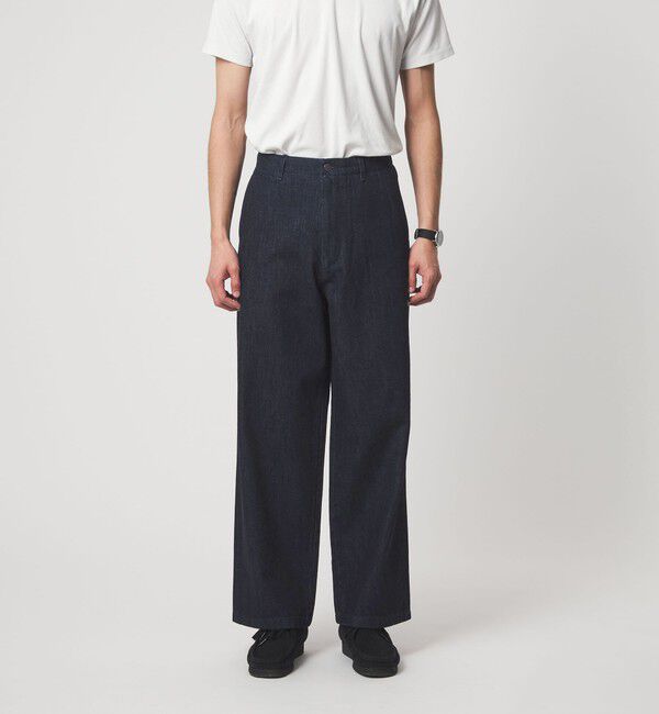 UNITED ARROWS green label relaxing「ウォッシュド ワイド デニムパンツ」|デニム|