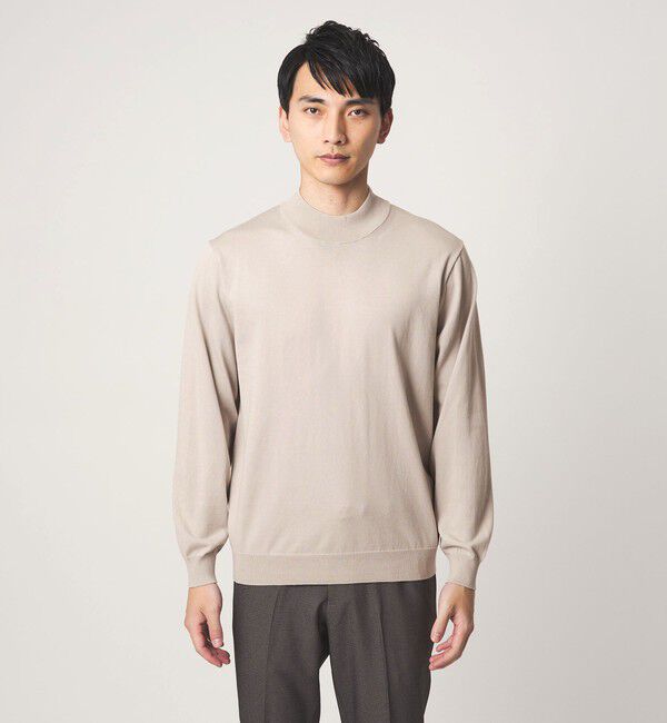 UNITED ARROWS green label relaxing「MTB コットン ハイゲージ モックネック ニット」|ニット・セーター|