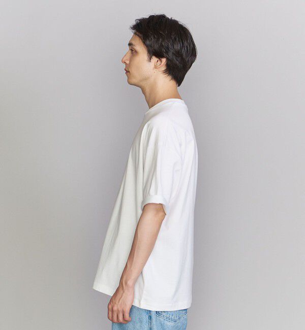 BEAUTY&YOUTH UNITED ARROWS「【WEB限定】ロールアップ ワイド テーパード Tシャツ -MADE IN JAPAN-」|Tシャツ・カットソー|