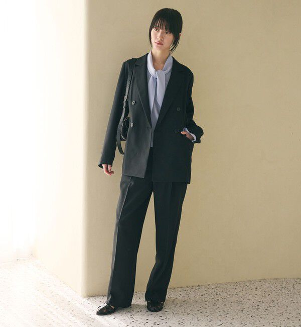 BEAUTY&YOUTH UNITED ARROWS「リネンライク ワイドストレートパンツ ウォッシャブル」|その他|