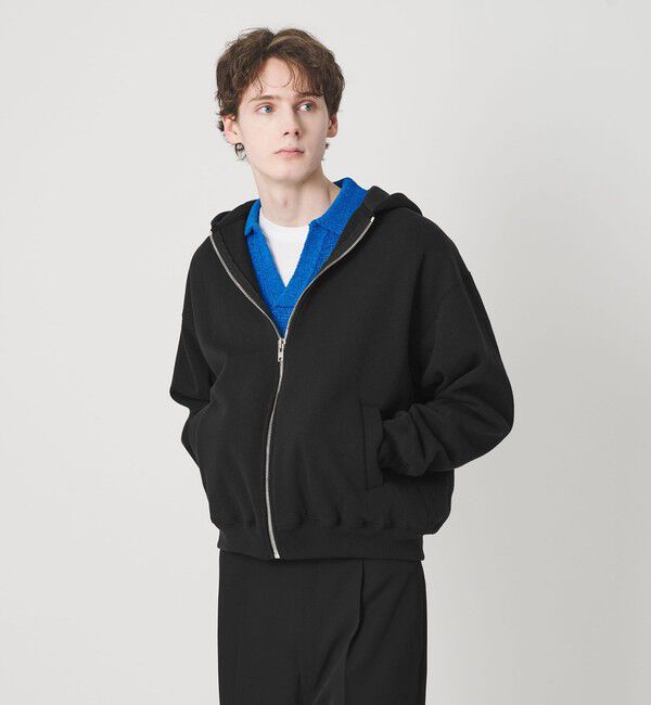 BEAUTY&YOUTH UNITED ARROWS「ヘビー クラシック スウェット ジップ ジャケット」|カーディガン|BLACK