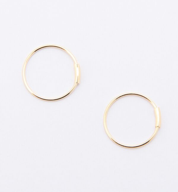 Ray BEAMS 「Ray BEAMS / K18 フープピアス 10mm」|ピアス|GOLD