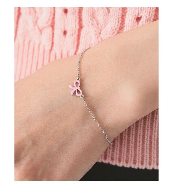 Ray BEAMS 「プチ エポ リボン ブレスレット」|ブレスレット・バングル|PINK