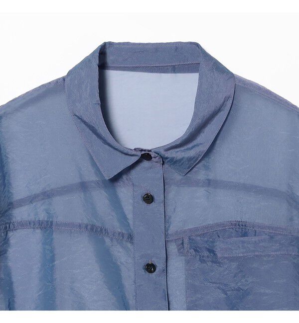 Ray BEAMS 「シアー クロップド シャツ」|シャツ・ブラウス|