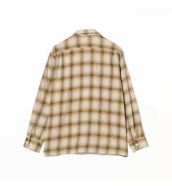 BEAMS PLUS「Open Collar Ombre」|シャツ・ブラウス|