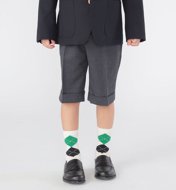 SHIPS KIDS「SHIPS KIDS:100～130cm / セレモニー ウール ノープリーツ ハーフ パンツ」|その他|