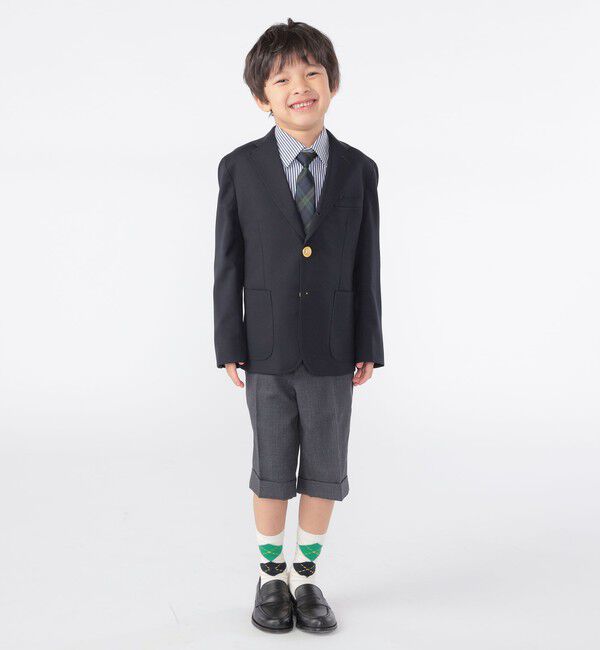 SHIPS KIDS「SHIPS KIDS:100～130cm / セレモニー ウール ノープリーツ ハーフ パンツ」|その他|