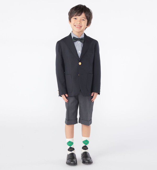 SHIPS KIDS「SHIPS KIDS:100～130cm / セレモニー ウール ノープリーツ ハーフ パンツ」|その他|