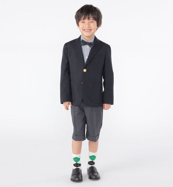 SHIPS KIDS「SHIPS KIDS:100～130cm / セレモニー ウール ノープリーツ ハーフ パンツ」|その他|