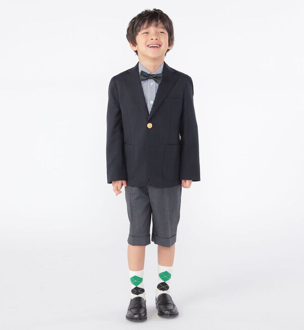 SHIPS KIDS「SHIPS KIDS:100～130cm / セレモニー ウール ノープリーツ ハーフ パンツ」|その他|