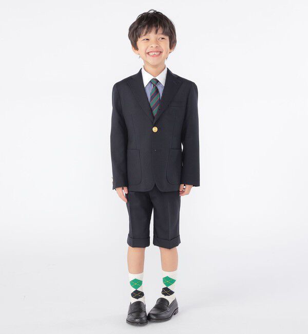 SHIPS KIDS「SHIPS KIDS:100～130cm / セレモニー ウール ノープリーツ ハーフ パンツ」|その他|