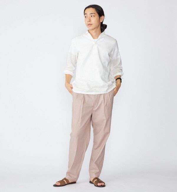 SHIPS「SHIPS: SOLOTEX(R) リネン 7スリーブ カプリシャツ」|シャツ・ブラウス|