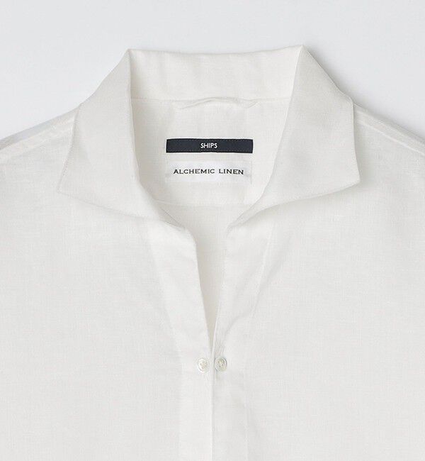 SHIPS「SHIPS: SOLOTEX(R) リネン 7スリーブ カプリシャツ」|シャツ・ブラウス|