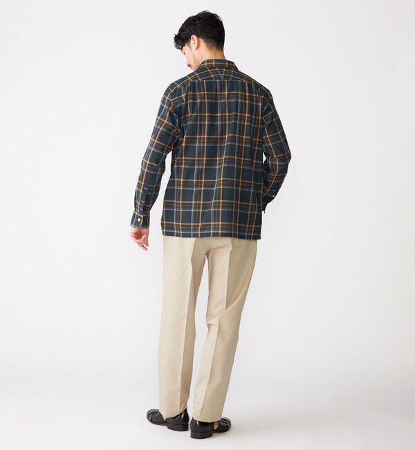 SHIPS「SHIPS: オープンカラー コットン マドラスチェック プルオーバー シャツ」|シャツ・ブラウス|