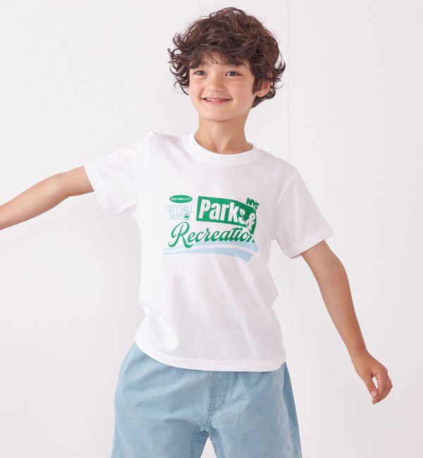 SHIPS any「【SHIPS any別注】G.R.S: NYC PARKS プリント Tシャツ<KIDS>」|Tシャツ・カットソー|ホワイト
