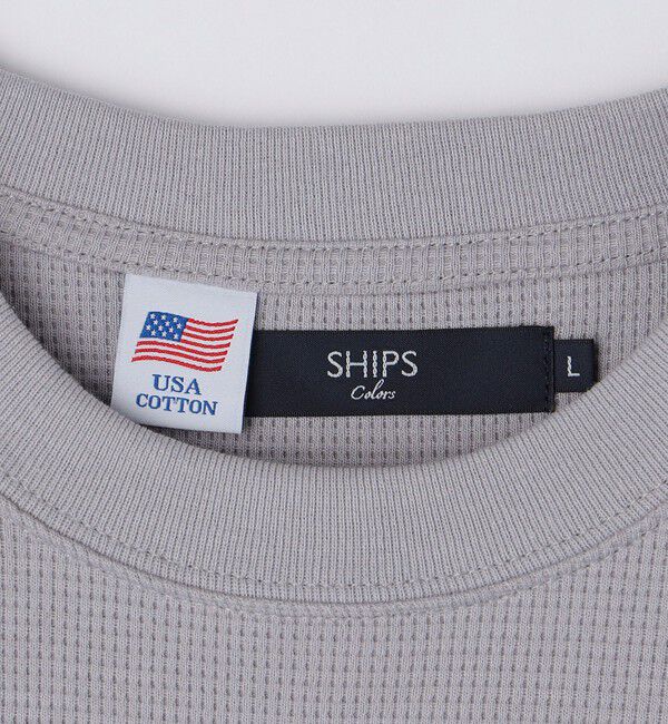 SHIPS Colors 「SHIPS Colors:USAコットン  サーマル ロングスリーブ◇」|Tシャツ・カットソー|
