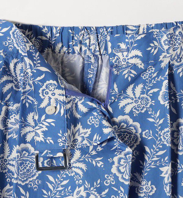 SHIPS any「SHIPS any:〈洗濯機可能〉Les Olivades ボタニカル プリント ベルト ラップ セミワイド パンツ」|その他|